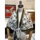 Replica Edge Pattern Monogram Cashmere Schawl Beige