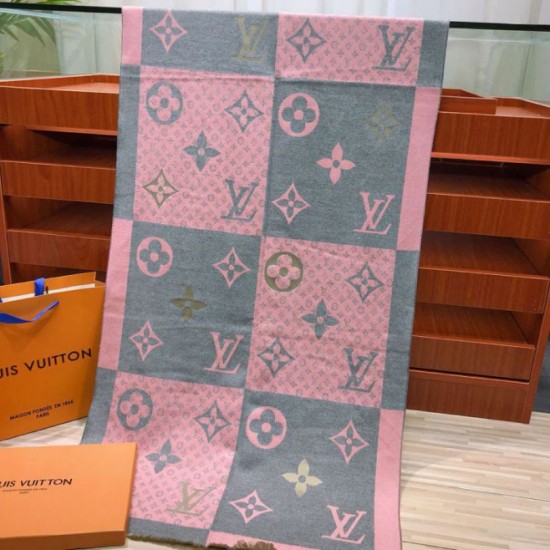 Replica Schahmere di seta check cashmere rosa