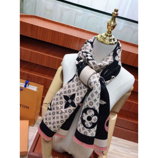 Replica Schahm in seta cashmere check nero