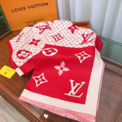 Replica in cashmere di seta check Schawl rosso