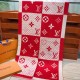 Replica in cashmere di seta check Schawl rosso