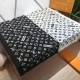 Replica Monogram Supreme Cashmere Silk Schawl Nero / Bianco