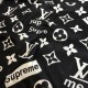 Replica Monogram Supreme Cashmere Silk Schawl Nero / Bianco