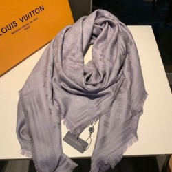 Replica Monogram Classic Shine Shawl 140 grigio