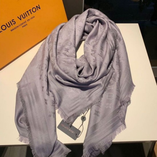 Replica Monogram Classic Shine Shawl 140 grigio