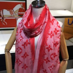 Replica Monogram motivo cachemire Schawl Rosa