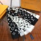 Replica Monogram Supreme Cashmere Silk Schawl Nero / Bianco