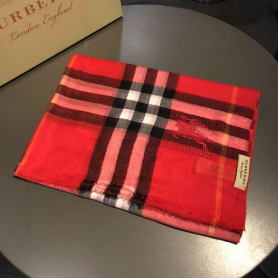 Replica Scialle Burberry Classic Horse Cashmere Rosso