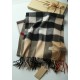 Replica Scialle in cashmere con motivo check classico Burberry 70 x 200 marrone