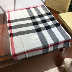 Replica Scialle in cashmere con motivo check classico Burberry 70 x 200 nero
