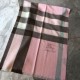 Replica Scialle in cashmere con motivo check classico Burberry 70 x 200 rosa