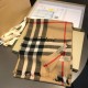 Replica Scialle in cashmere con motivo check classico Burberry 70 x 220 marrone