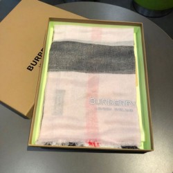 Replica Scialle in cashmere con motivo check classico Burberry 75 x 205 rosa