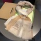 Replica Scialle in seta cashmere a quadri Burberry 80 x 200 marrone