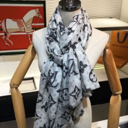 Replica Scialle Monogram Giant Jungle 110 x 200 bianco