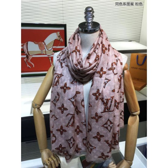 Replica Scialle Monogram Giant Jungle 110 x 200 Rosa