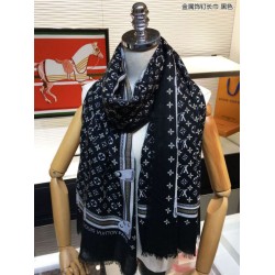 Replica Scialle Monogram Studdy Denim Nero