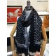 Replica Scialle Monogram Studdy Denim Nero
