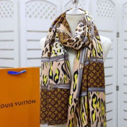 Replica Scialle Monogram Time Trunk Cashmere 80 x 200 Marrone