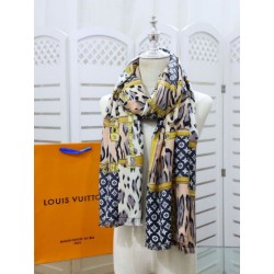 Replica Scialle Monogram Time Trunk Cashmere 80 x 200 Nero