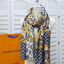 Replica Scialle Monogram Time Trunk Cashmere 80 x 200 Nero