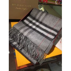 Replica Sciarpa Burberry Classic double face in cashmere 30 x 168 grigio