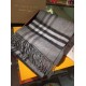 Replica Sciarpa Burberry Classic double face in cashmere 30 x 168 grigio