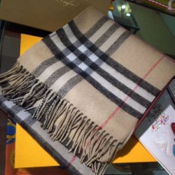 Replica Sciarpa Burberry classica in cashmere double face 30 x 168 Marrone