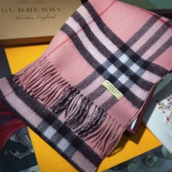 Replica Sciarpa Burberry classica in cashmere double face 30 x 168 Rosa