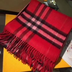 Replica Sciarpa Burberry classica in cashmere double face 30 x 168 rossa