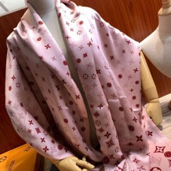 Replica Sciarpa Giant Pop Monogram Cashmere Rosa
