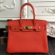 Replica Borse Hermes Birkin 30cm 35CM in pelle arancione Clemence