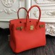 Replica Borse Hermes Birkin 30cm 35CM in pelle arancione Clemence