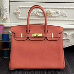 Replica Borse Hermes Birkin 30cm 35CM in pelle Crevette Clemence