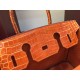 Replica Borse Hermes Birkin 30cm 35CM in pelle di coccodrillo arancione