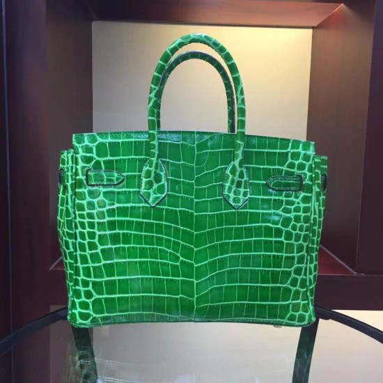 Replica Borse Hermes Birkin 30cm 35CM in pelle di coccodrillo di bambù