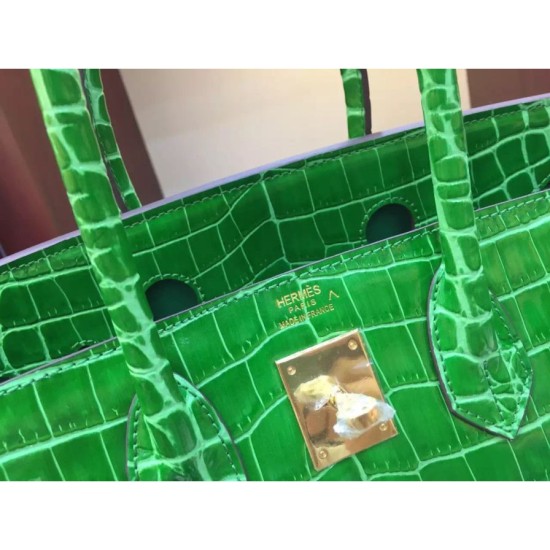 Replica Borse Hermes Birkin 30cm 35CM in pelle di coccodrillo di bambù