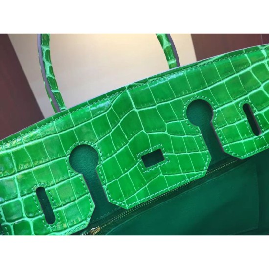 Replica Borse Hermes Birkin 30cm 35CM in pelle di coccodrillo di bambù