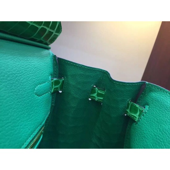 Replica Borse Hermes Birkin 30cm 35CM in pelle di coccodrillo di bambù