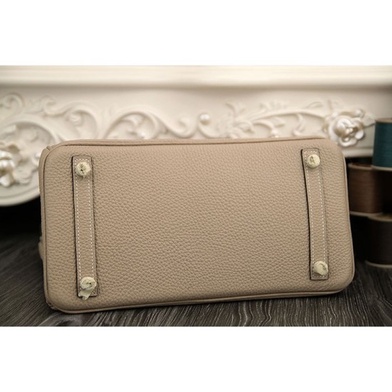 Replica Borse Hermes Birkin 30cm 35CM in pelle grigio Clemence