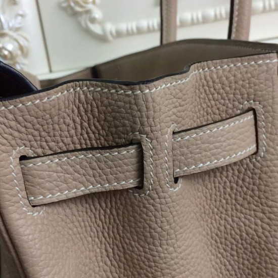 Replica Borse Hermes Birkin 30cm 35CM in pelle grigio Clemence