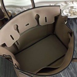 Replica Borse Hermes Birkin 30cm 35CM in pelle grigio Clemence