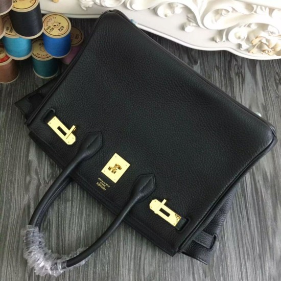 Replica Borse Hermes Birkin 30cm 35CM in pelle nera