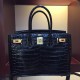 Replica Borse Hermes Birkin 30cm 35CM in pelle nera di coccodrillo