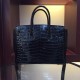 Replica Borse Hermes Birkin 30cm 35CM in pelle nera di coccodrillo