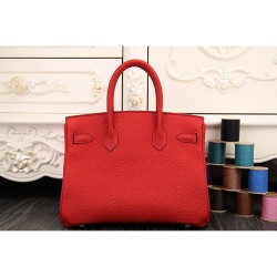Replica Borse Hermes Birkin 30cm 35CM in pelle rossa Clemence