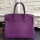 Replica Borse Hermes Birkin 30cm 35CM in pelle viola Clemence
