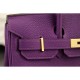 Replica Borse Hermes Birkin 30cm 35CM in pelle viola Clemence