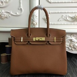 Replica Borse Hermes Birkin 30cm 35CM pelle marrone Clemence