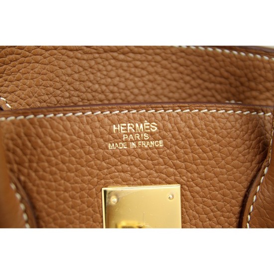 Replica Borse Hermes Birkin 30cm 35CM pelle marrone Clemence